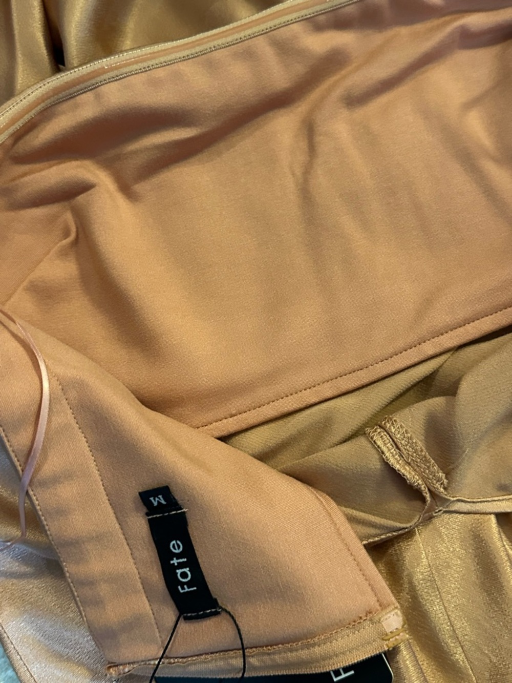 NWT Fate "Return To Elegance" satin maxi dress - Picture 7 of 9